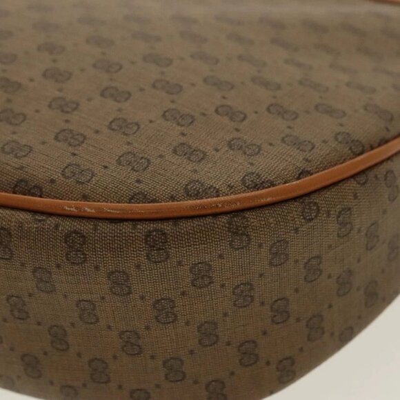 GUCCI Micro GG Canvas Shoulder Bag Beige Gold - Picture 10 of 16
